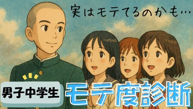 実はモテてる！？男子中学生『モテ度』診断